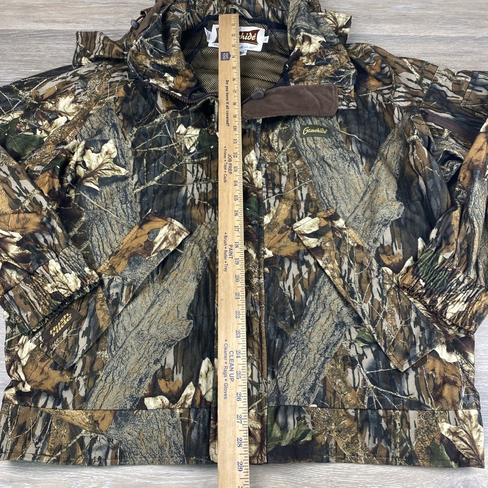 Gamehide Hush Hide Mossy Oak Camouflage Hunting Zip Up Jacket Men's Size XL - Picture 4 of 16